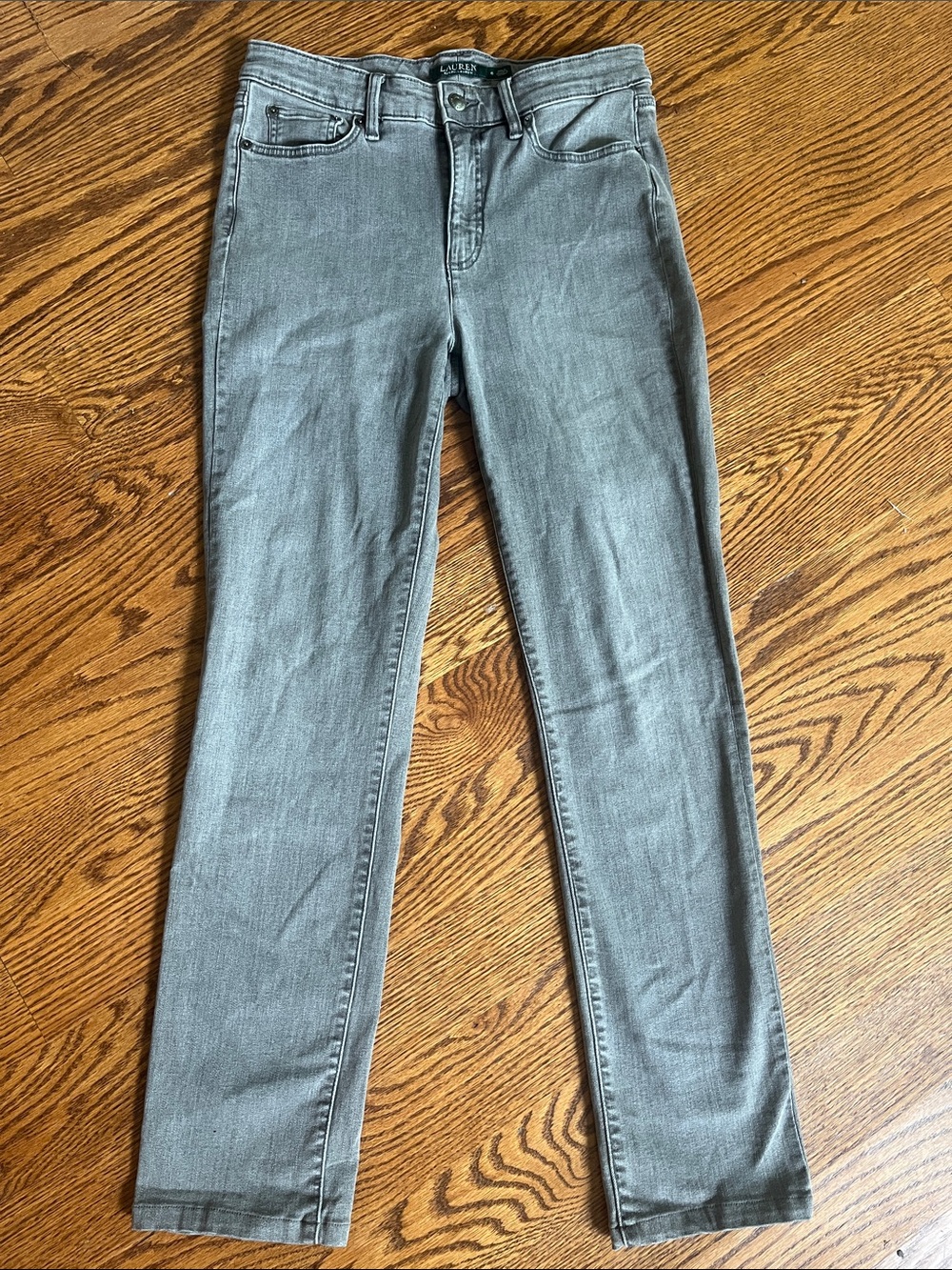 Ralph Lauren Woman’s Gray premier straight curvy jeans
